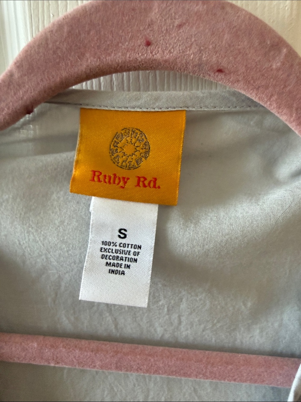 Ruby Rd. Light Gray Embellished Peasant Tunic - Picture 5 of 6